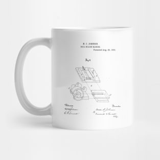 Drill Milling Machine Vintage Patent Hand Drawing Mug